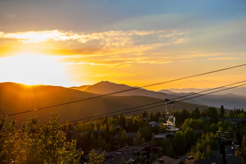 An artistic chairlift spotted in Park City, Utah